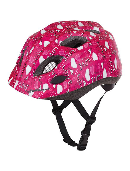 Casca Ciclism Copii Cu Led Polisport Love - 52-56 cm, S, Roz, Culoare produs: Roz