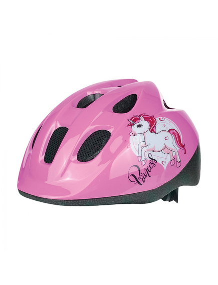 Casca Ciclism Copii Polisport Unicorn - 52-56cm, S, Roz, Culoare produs: Roz