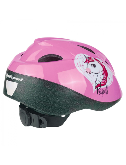 Casca Ciclism Copii Polisport Unicorn - 52-56cm, S, Roz, Culoare produs: Roz, imaginea nr. 2