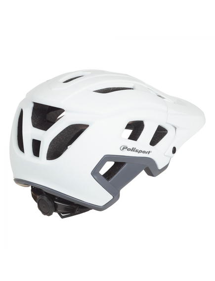 Casca Ciclism Polisport Mountain Pro - 55-58 cm, M, Alb-Gri, Culoare produs: Alb/Gri, Marime produs: M, imaginea nr. 2