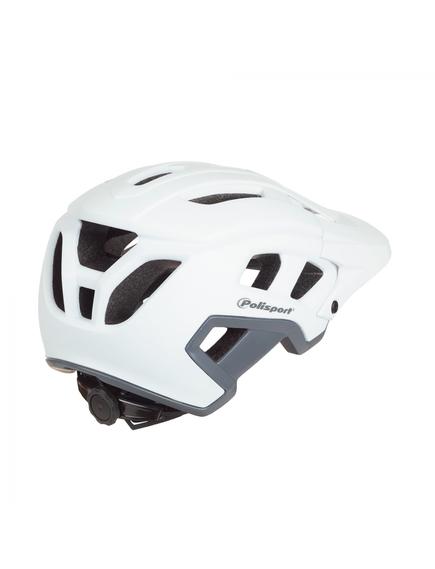 Casca Ciclism Polisport Mountain Pro - 58-61 cm, L, Alb-Gri, Culoare produs: Alb/Gri, Marime produs: L, imaginea nr. 2