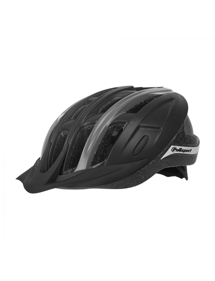 Casca Ciclism Polisport Ride In - 58-62 cm, L, Negru-Gri, Culoare produs: Negru/Gri, Marime produs: L