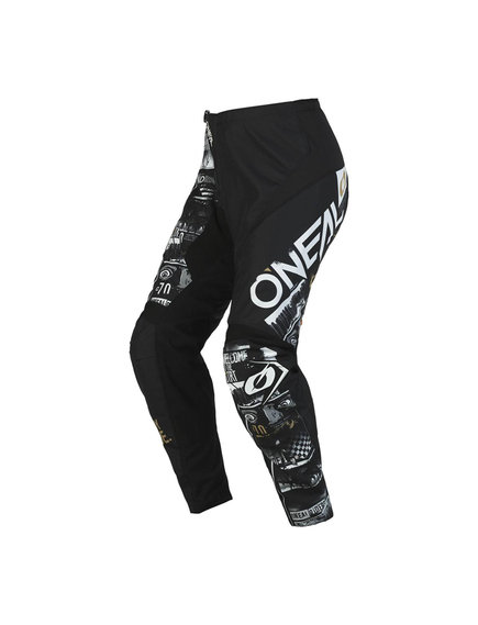 Pantaloni Ciclism Copii O'Neal Element Attack V.23 - 22 (5/6), Negru-Alb, Marime produs: 22