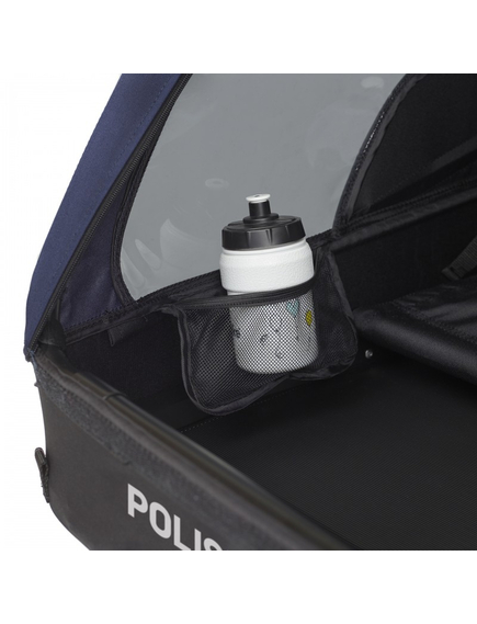 Remorca Carucior Transport Copii Bicicleta Polisport - Albastru, imaginea nr. 7