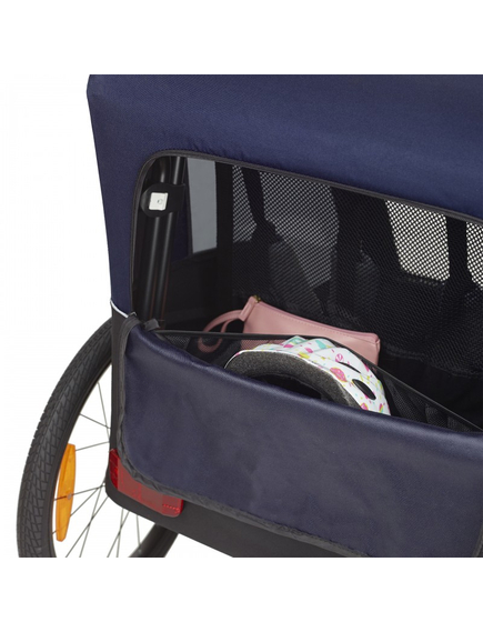 Remorca Carucior Transport Copii Bicicleta Polisport - Albastru, imaginea nr. 8
