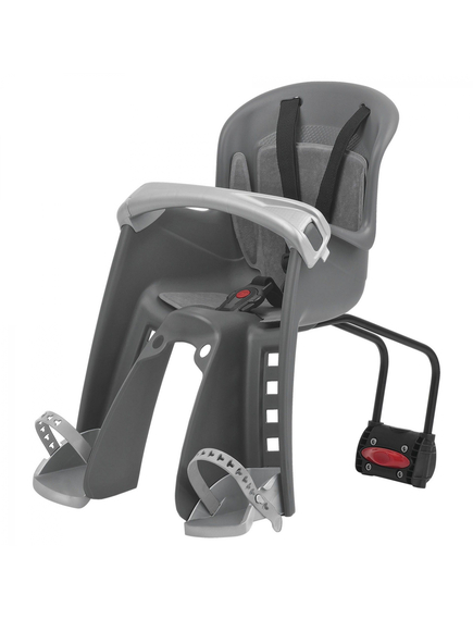 Scaun Bicicleta Copii Polisport Bilby Junior FF - Negru-Gri, Culoare produs: Negru/Gri