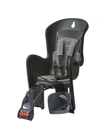 Scaun Bicicleta Copii Polisport Bilby Maxi FF - Negru-Gri, Culoare produs: Negru/Gri