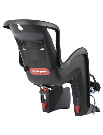 Scaun Bicicleta Copii Polisport Bilby Maxi FF - Negru-Gri, Culoare produs: Negru/Gri, imaginea nr. 2