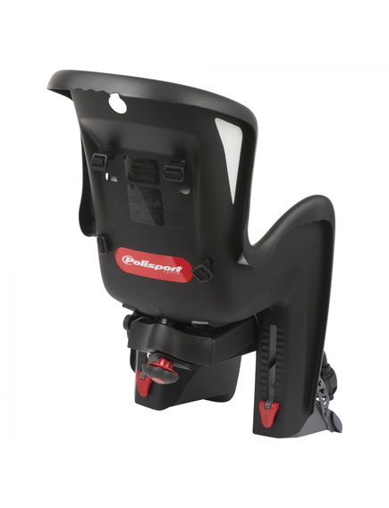 Scaun Bicicleta Copii Polisport Bilby Maxi RS - Negru-Gri, Culoare produs: Negru/Gri, imaginea nr. 2