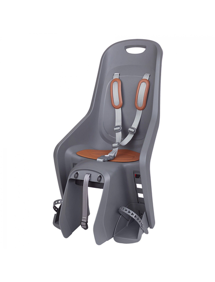 Scaun Bicicleta Copii Polisport Bubbly Maxi Plus CFS - Gri-Maro, Culoare produs: Gri/Maro