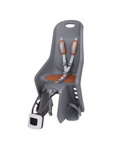 Scaun Bicicleta Copii Polisport Bubbly Maxi Plus FF - Gri-Maro, Culoare produs: Gri/Maro