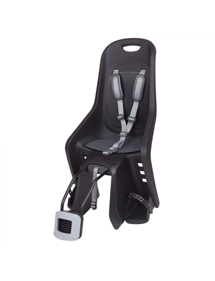 Scaun Bicicleta Copii Polisport Bubbly Maxi Plus FF - Negru-Gri, Culoare produs: Negru/Gri