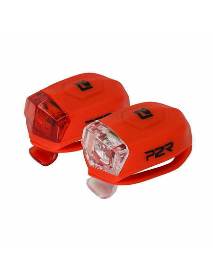 Set Lumini Bicicleta P2R Freyo - Rosu, Culoare produs: Rosu