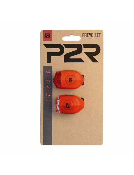 Set Lumini Bicicleta P2R Freyo - Rosu, Culoare produs: Rosu, imaginea nr. 2