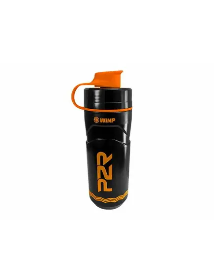 Bidon Apa P2R Termica - 600 ml, Negru-Portocaliu, Culoare produs: Negru/Portocaliu