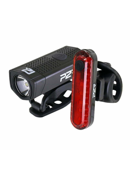 Set Lumini Bicicleta P2R LUMOIX 30 (USB) - Negru