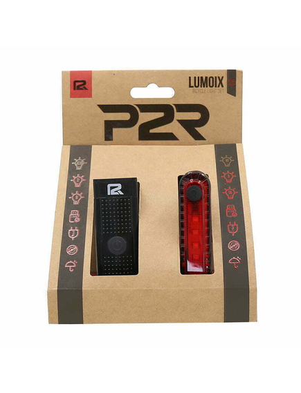 Set Lumini Bicicleta P2R LUMOIX 30 (USB) - Negru, imaginea nr. 7 Set Lumini Bicicleta P2R LUMOIX 30 (USB) - Negru, imaginea nr. 7
