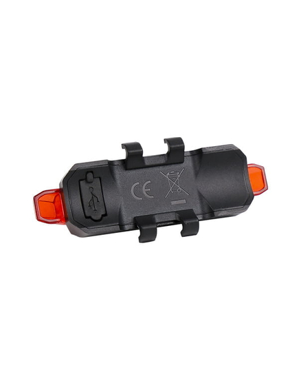 Luminator spate bicicleta P2R Spectic 08, 5 Led - Negru, imaginea nr. 3