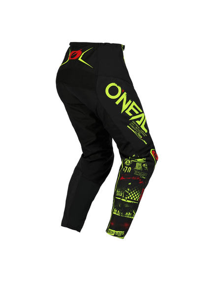 Pantaloni Ciclism O'Neal Element Attack V.23 - 32/48, Negru-Galben Neon, imaginea nr. 2