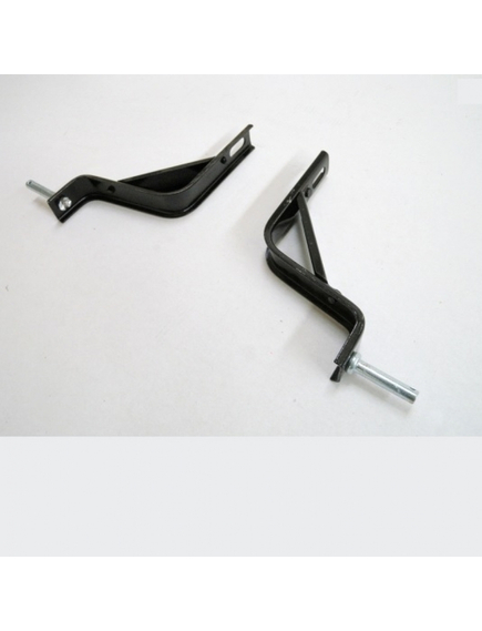 Suport Roti Ajutatoare Bicicleta 12 inch - Nichelat-Negru