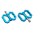 Pedale P2R Flatman 50, 3SB - Albastru
