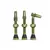 Valva Tubeless bicicleta P2R FR-11C, AL, 46mm, Verde, Culoare produs: Verde