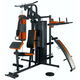 Aparat Multifunctional Fitness 4 Posturi Dhs 3003 - Negru-Rosu