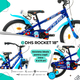 Bicicleta Copii DHS Rocket - 18 Inch, Albastru