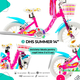 Bicicleta Copii DHS Summer - 14 Inch, Roz