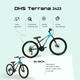 Bicicleta Copii Dhs Terrana 2423 - 24 Inch, Negru/Albastru Bicicleta Copii Dhs Terrana 2423 - 24 Inch, Negru/Albastru