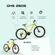 Bicicleta Mtb Dhs 2605 - 26 inch, M, Verde Bicicleta Mtb Dhs 2605 - 26 inch, M, Verde