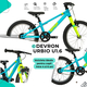 Bicicleta Copii Devron Urbio U1.6 Super Light - 16 Inch, Albastru-Verde