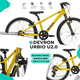 Bicicleta Copii Devron Urbio U2.0 Super Light - 20 Inch, Galben-Gri