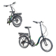Bicicleta Electrica Pliabila Devron 20122 - 20 Inch, S, Negru