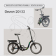 Bicicleta Electrica Pliabila Devron 20122 - 20 Inch, S, Negru
