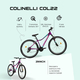Bicicleta MTB Colinelli COL22, Marimea S, 29 inch, Violet, Schimbator Shimano, 21 Viteze, Cadru Aluminiu, Frane V - Brake