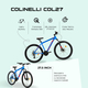 Bicicleta MTB Colinelli COL27, Marimea M, 27.5 inch, Albastru, Schimbator Shimano Altus, 24 Viteze, Cadru Aluminiu, Frane pe Disc