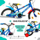 Bicicleta Copii DHS Police - 16 Inch, Albastru