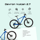 Bicicleta Mtb Devron Vulcan 2.7 - 27.5 Inch, S, Albastru