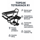 Portbagaj bicicleta Topeak TetraRack R1 - 26-29 inch, Aluminiu