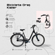 Bicicleta Oras Kieler - 28 Inch, M, Gri Inchis Bicicleta Oras Kieler - 28 Inch, M, Gri Inchis
