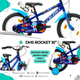Bicicleta Copii DHS Rocket - 16 Inch, Albastru