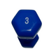 Gantera Vinil Aerobic - 3 Kg, Albastru
