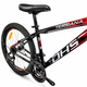 Bicicleta Copii Dhs Terrana 2423, model 2026 - 24 Inch, Rosu-Negru