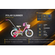 Bicicleta Copii Polar 2024 Summer - 14 Inch, Roz-Albastru