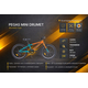Bicicleta copii Pegas Mini Drumet - 20 inch, Portocaliu/Turcoaz