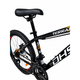 Bicicleta Copii Dhs Terrana 2423B, model 2026 - 24 Inch, Negru-Portocaliu