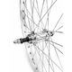 Roata fata LYRA 20", Silver, CNC, Spite Nichelate, Butuc Viteza 36H