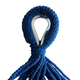 Hamac Calter albastru-alb 200x100cm Hamac Calter albastru-alb 200x100cm
